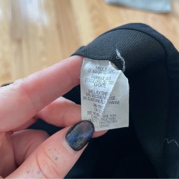 Helmut Lang Reflex Stitch Seam Accent Black Stretch Gabardine Legging Pants XS - Picture 5 of 7